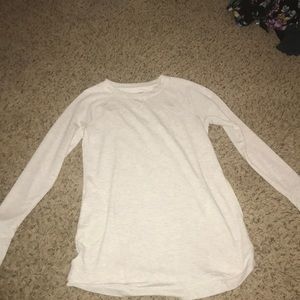 White and gray sweater